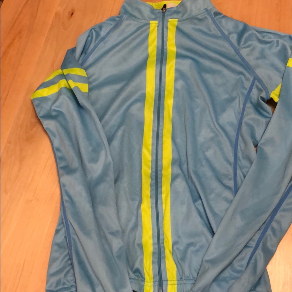 Long sleeve full zip cycling jersey back pockets
